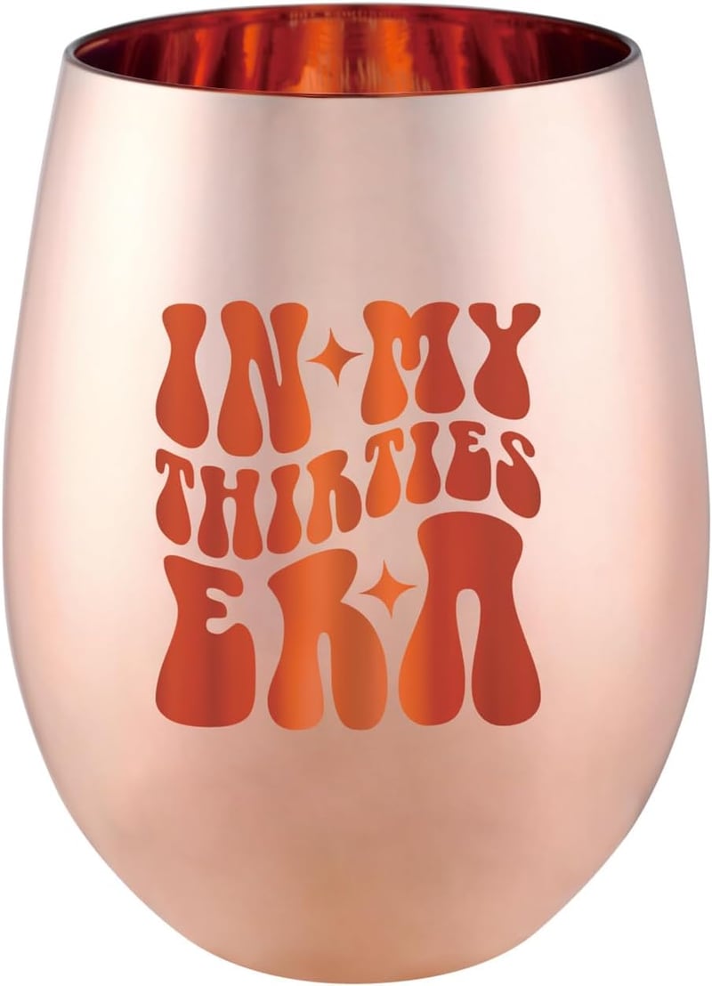 30th Birthday Stemless Wine Glass - Gift for Women