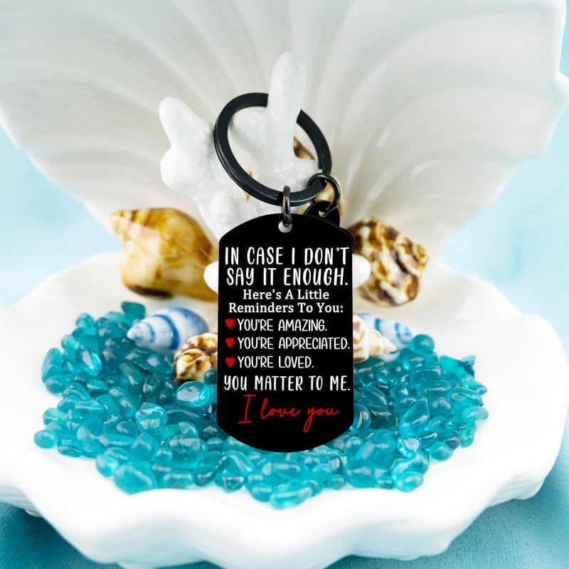 Romantic Anniversary Keychain for Couples, 