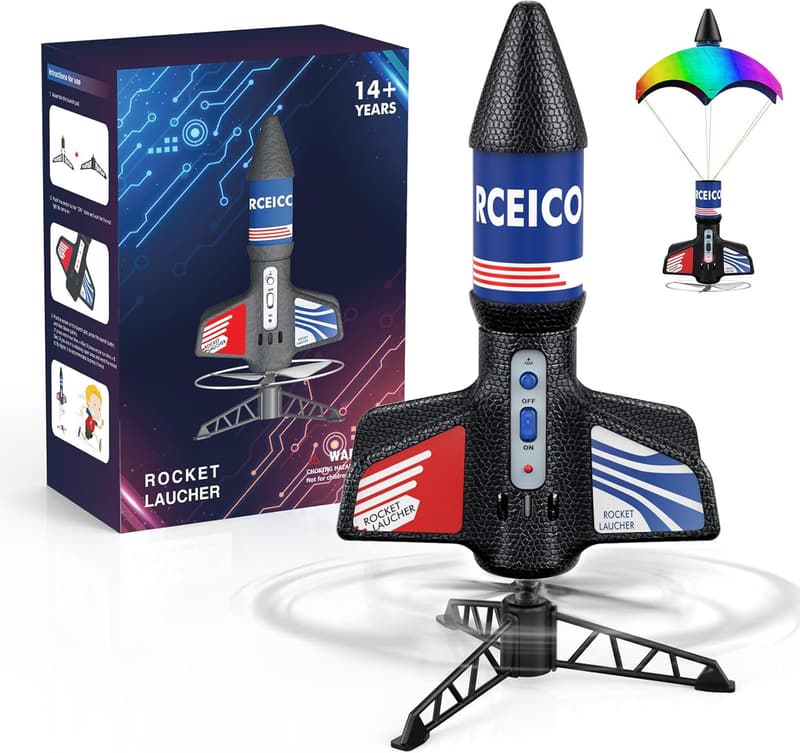 High-Flying Model Rocket Kit with Launch Set, Ages 8-13