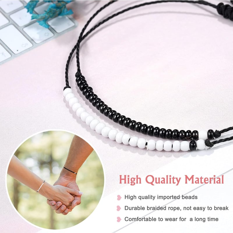 Pinky Promise Matching Bracelets for Couples in Long-Distance Relationships