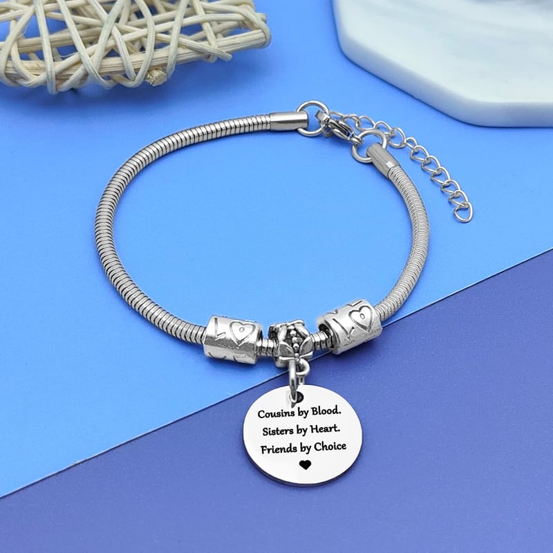 Cousin Jewelry Bracelet - Stainless Steel Gift for Women