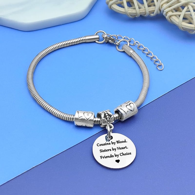 Cousin Jewelry Bracelet - Stainless Steel Gift for Women
