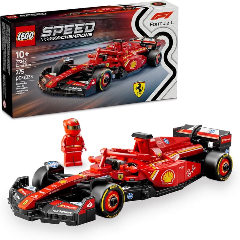 LEGO Speed Champions Ferrari SF-24 F1 Race Car Set for Kids