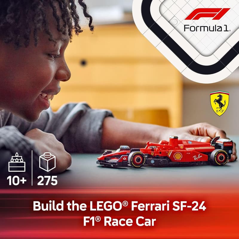 LEGO Speed Champions Ferrari SF-24 F1 Race Car Set for Kids