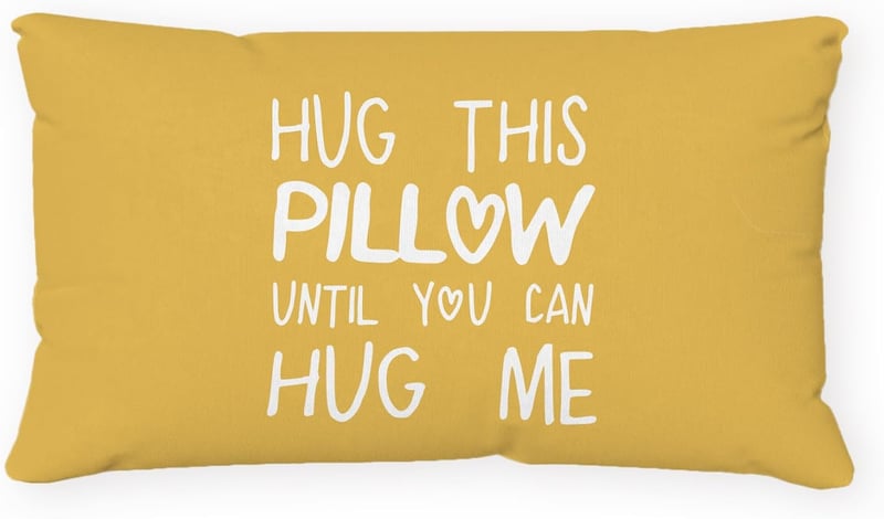 Long-Distance Relationship Throw Pillow Cover - 12