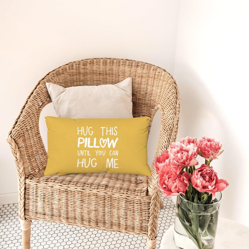 Long-Distance Relationship Throw Pillow Cover - 12