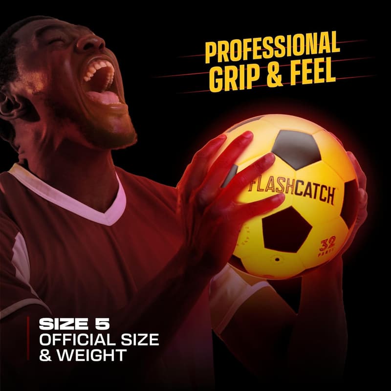 Glow-in-the-Dark Soccer Ball - Sports Gift for Kids 8-15 Years