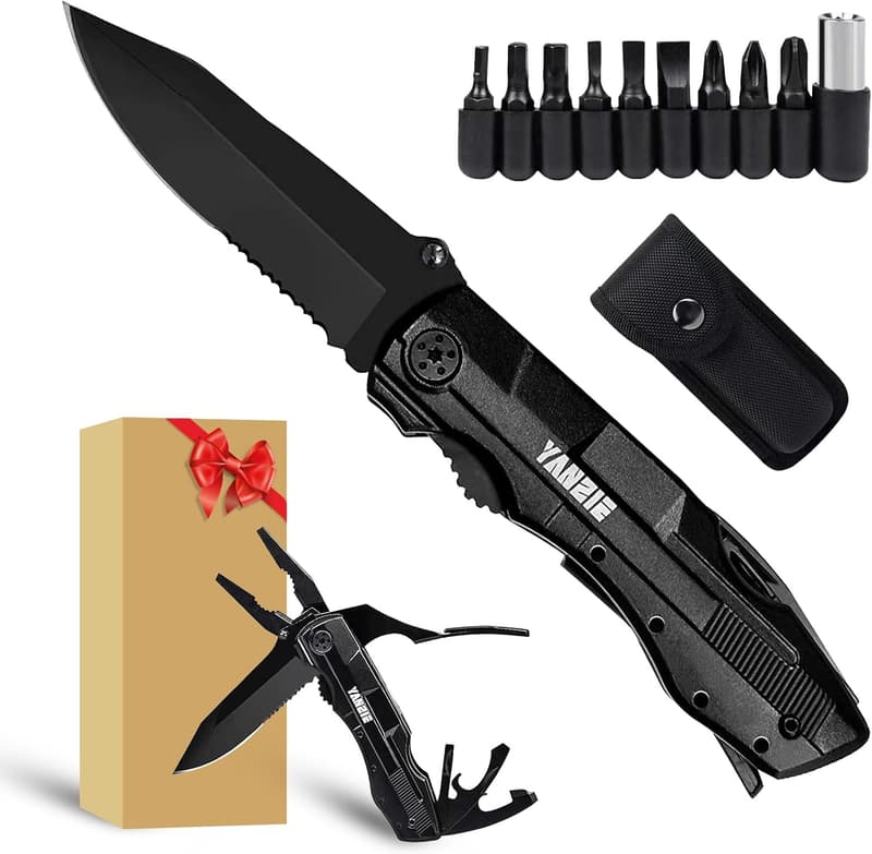 Multitool Pocket Knife with Switch Blades for Camping