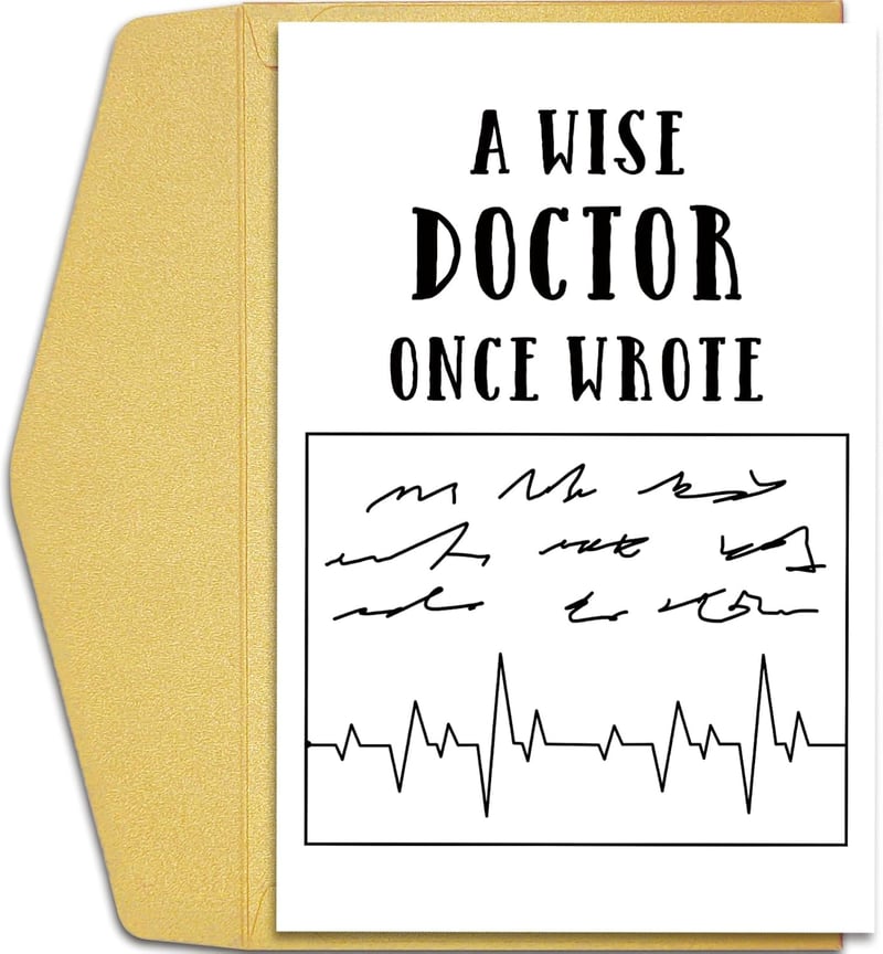 Funny Doctor Graduation Card for Medical Students - Handwritten Design