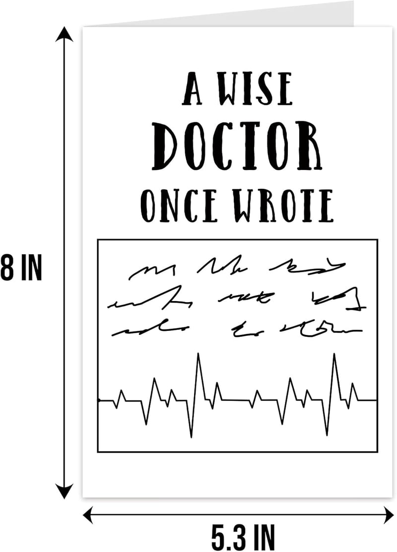 Funny Doctor Graduation Card for Medical Students - Handwritten Design