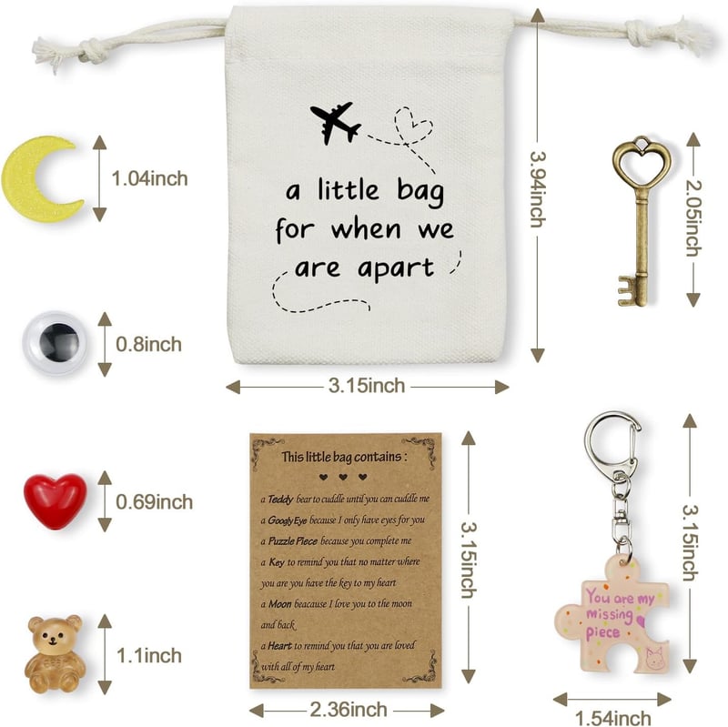 Long Distance Relationship Bag Accessories for Lovers