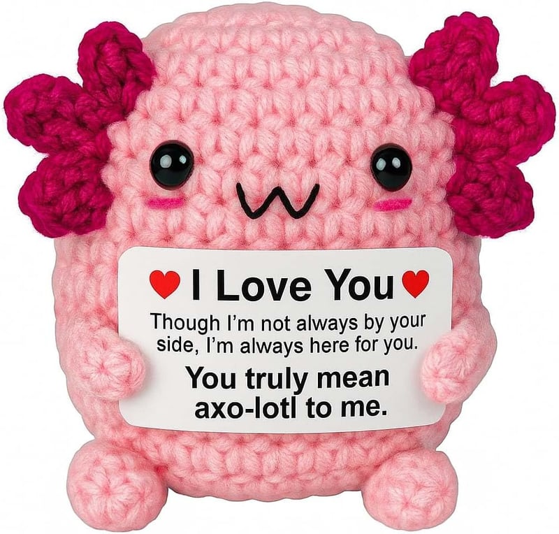 Axolotl Crochet Animal Gift for Daughter or Best Friend