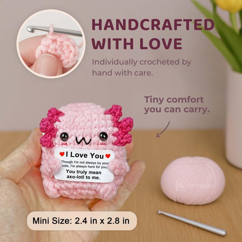 Axolotl Crochet Animal Gift for Daughter or Best Friend