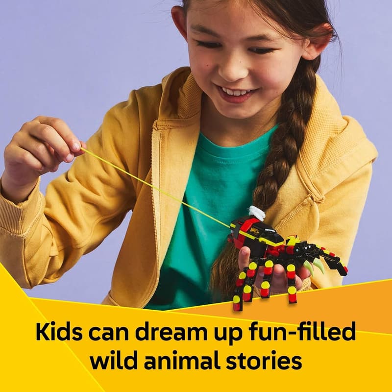 3-in-1 Wild Animals LEGO Building Set for Kids, Ages 7+