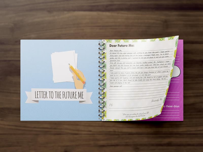 Future Self Journal - Scrapbook & Life Planner with Stickers