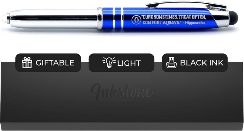 Inspirational Medical Gift Pen with Engraving and Stylus