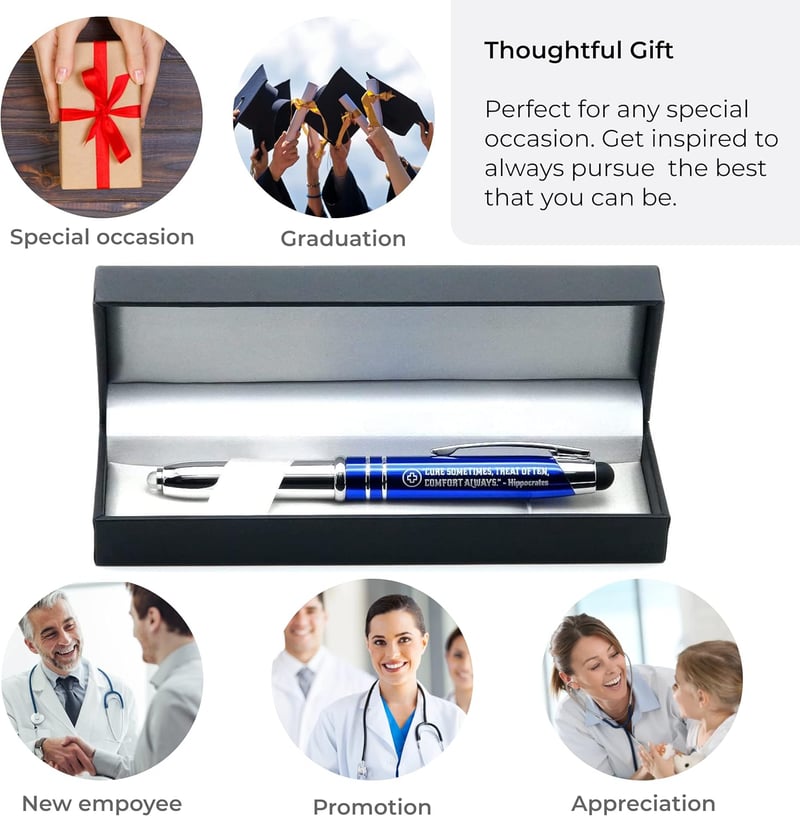 Inspirational Medical Gift Pen with Engraving and Stylus