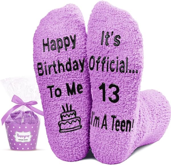 Birthday Gift Socks for Teen Girls (Ages 13-18)