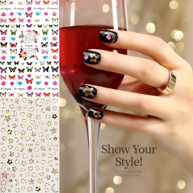 Short Fake Nails Kit - 288pcs in 12 Colors for Small Nail Beds