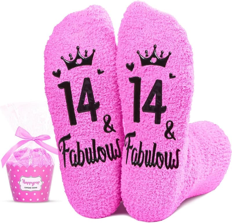 14th Birthday Gift Socks for Teen Boys & Girls