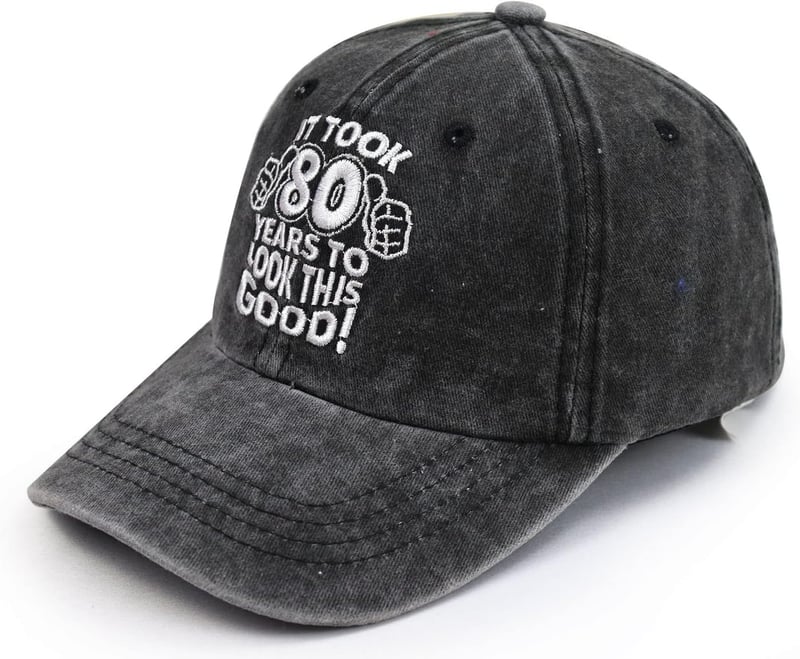 Vintage Birthday Hat for Men and Women, Perfect for 30-100 Years