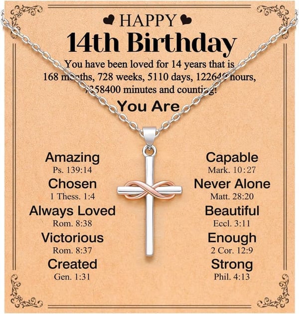 13th Birthday Necklace Gift for Girls