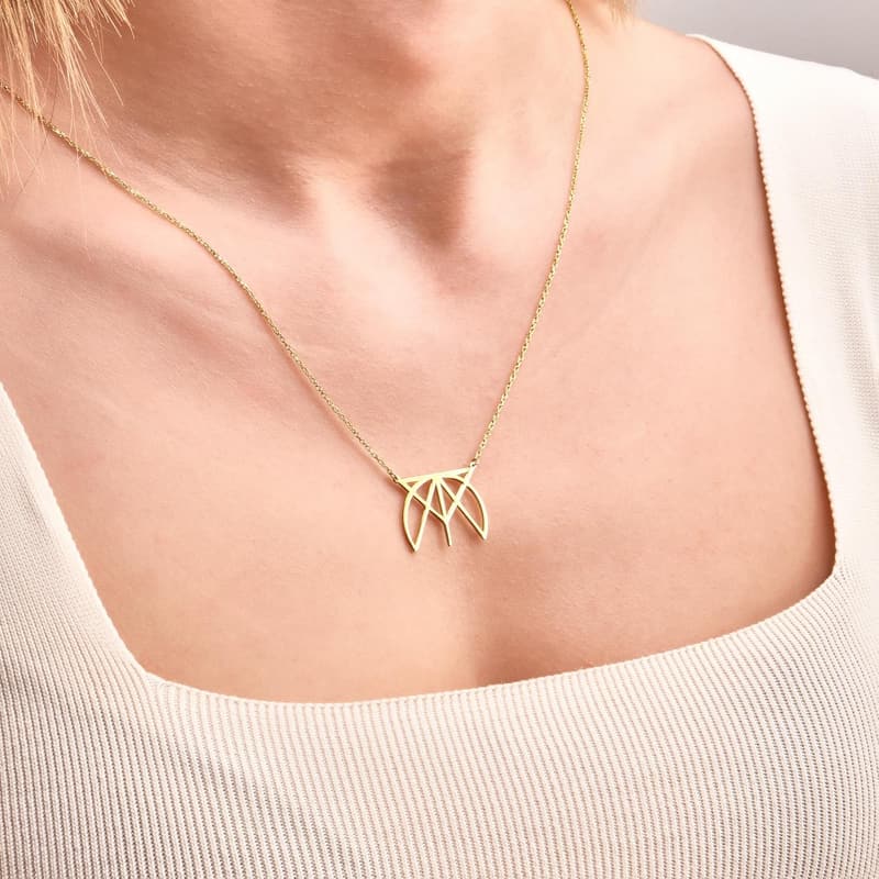 Personalized Gold Name Necklace - Handmade Mother's Day Gift