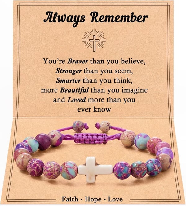 Christian Cross Bracelet for Teen Girls - Perfect Gift for Birthdays
