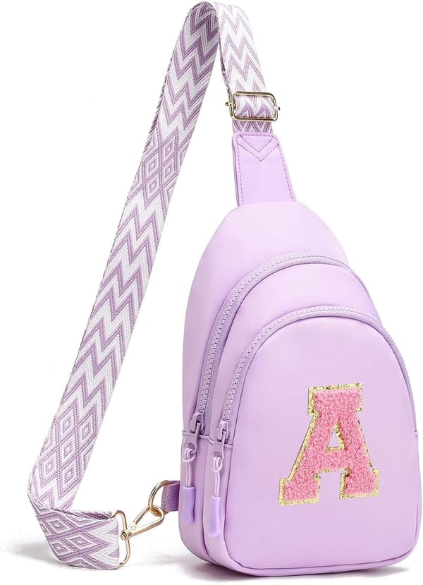 Birthday Gift: Initial Sling Bag for Girls (Aged 3-13)
