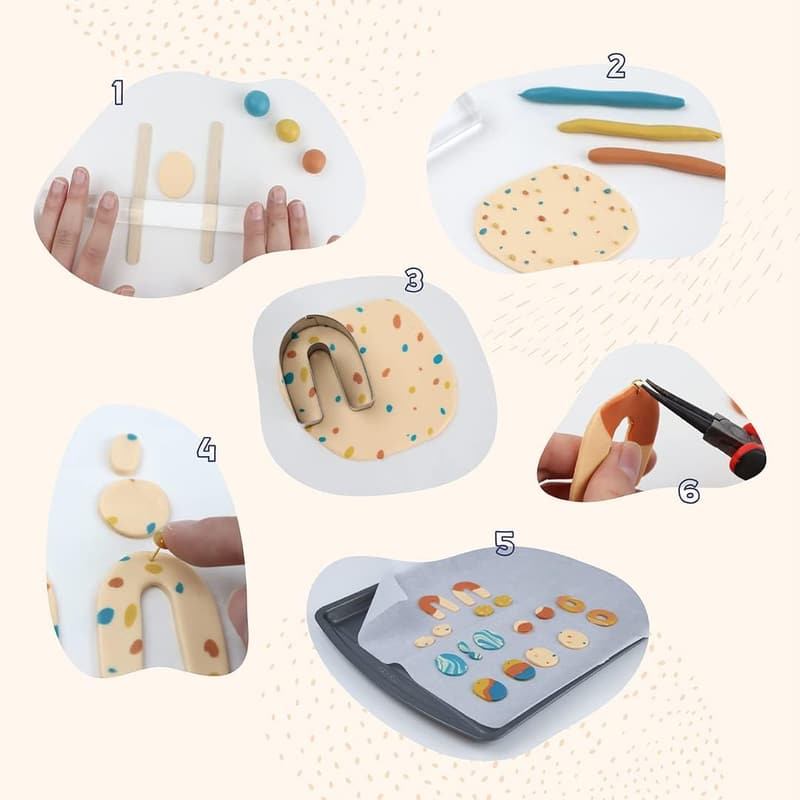 Earring Making Kit for Teens - Create 12 Polymer Clay Earrings