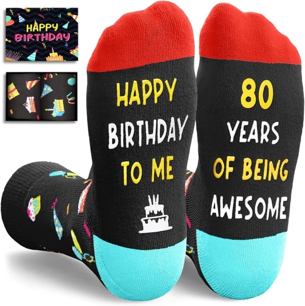 Birthday Gift Socks for Men - Fun Presents for Older Adults