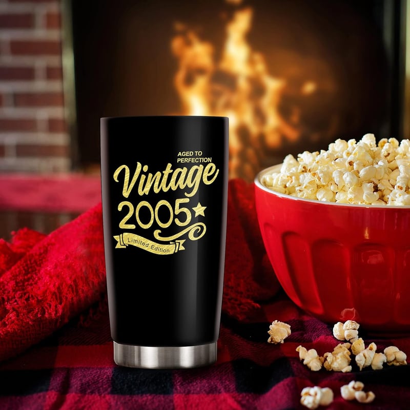 20th Birthday Stainless Steel Tumblers for Men & Women