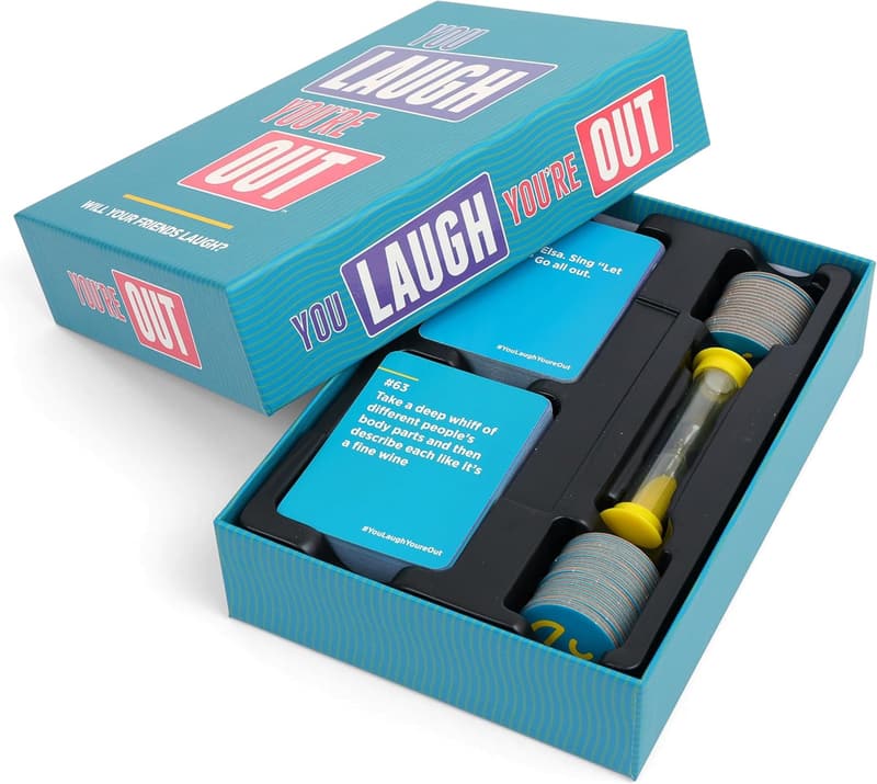 Family Card Game: You Laugh, You're Out - 125 Hilarious Charades Cards
