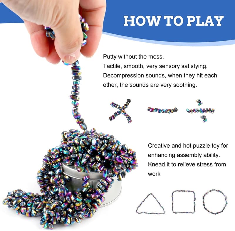 Ferrite Putty Fidget Toy - 550pcs for Stress Relief