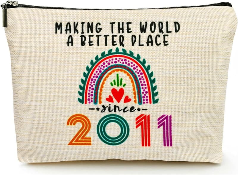 14th Birthday Makeup Bag for Teen Girls - Funny Travel Pouch
