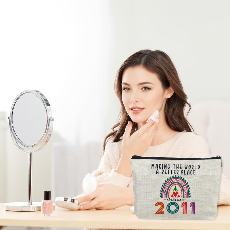 14th Birthday Makeup Bag for Teen Girls - Funny Travel Pouch