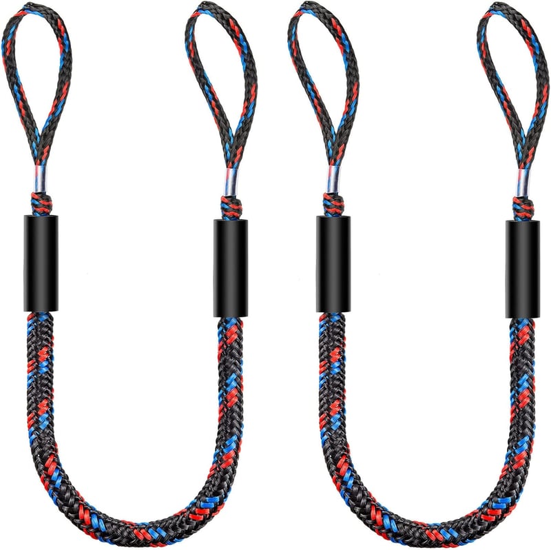Boat Bungee Dock Lines for Men - 4 Feet Boating Accessories