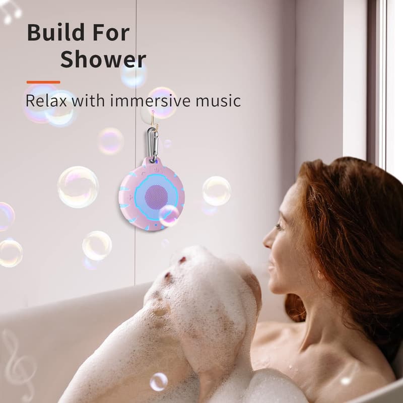 Waterproof Bluetooth Shower Speaker - Durable & Portable Gift for Women