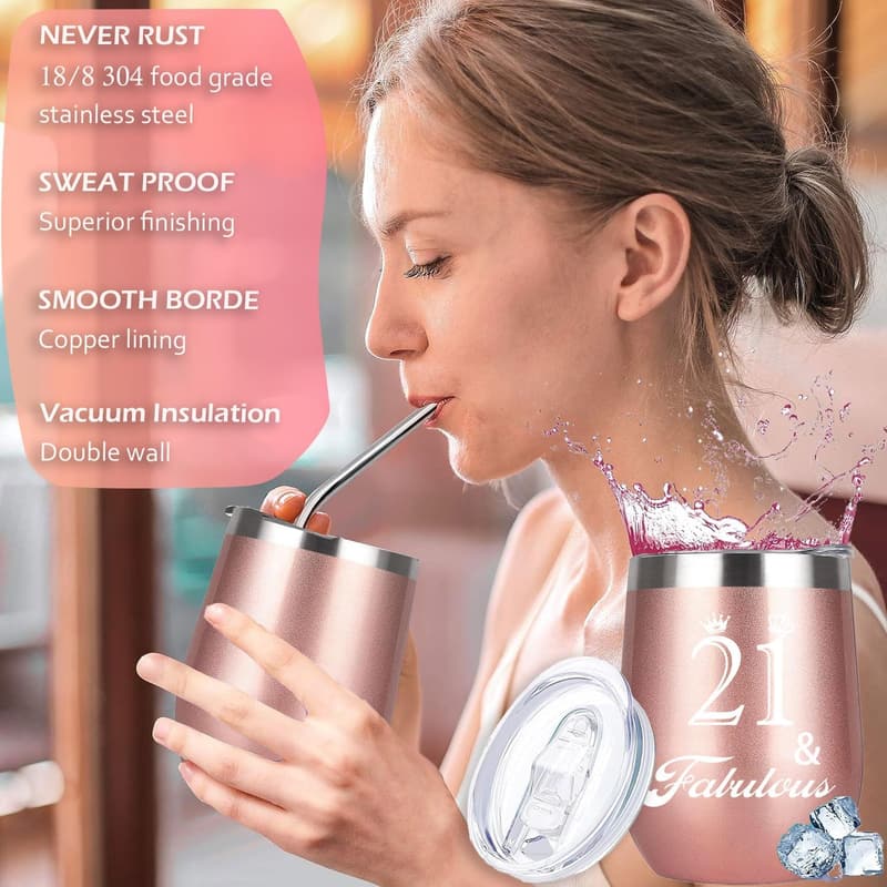 Happy 21st Birthday Gift Basket for Women