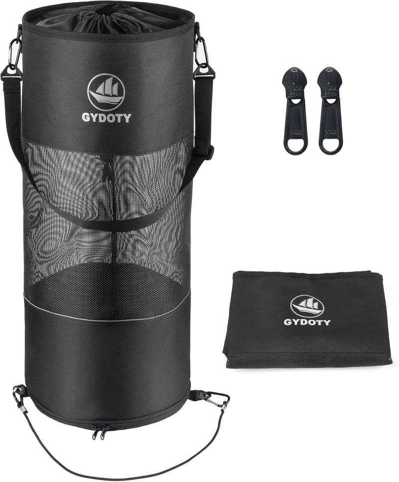 Reusable Mesh Boat Trash Bag with YKK Zipper - Essential Boat Accessory