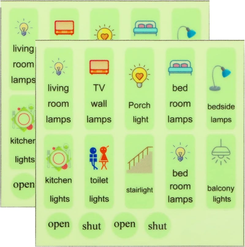 Luminous PVC Wall Switch Stickers – 28pcs Glow-in-the-Dark Decor