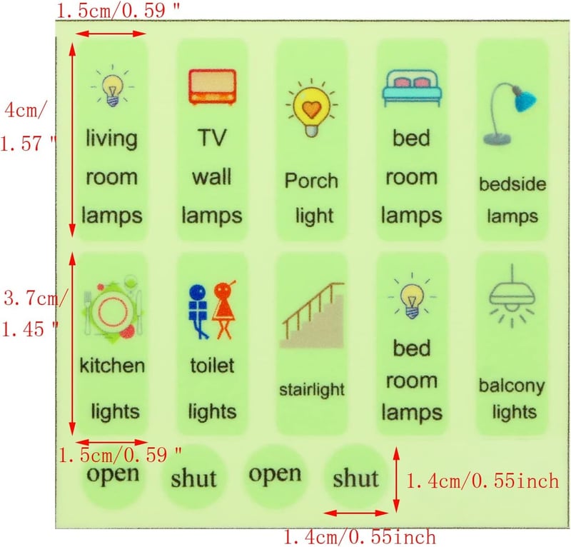 Luminous PVC Wall Switch Stickers – 28pcs Glow-in-the-Dark Decor