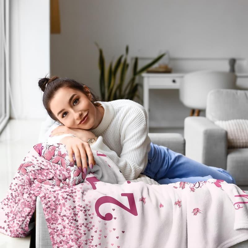 21st Birthday Blanket Gift for Her - 50