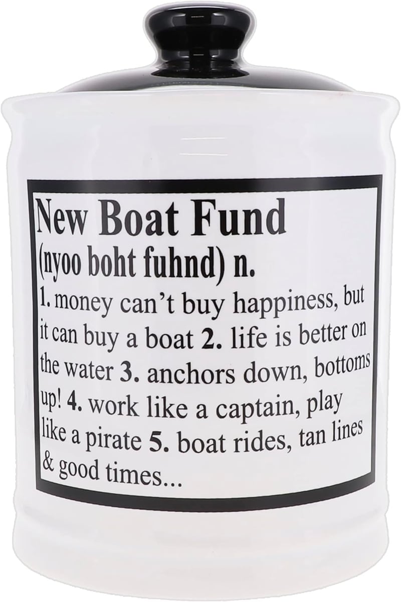 Boat Fund Piggy Bank - Perfect Gift for Dad