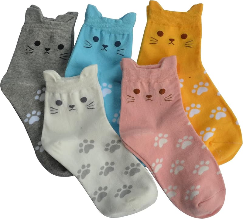 Cute Animal Cat Socks for Women - Perfect Gift for Cat Lovers