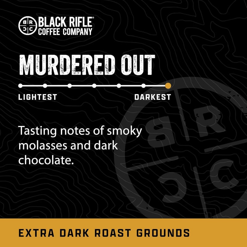 Black Rifle Coffee Extra Dark Roast Ground Coffee, 12 oz