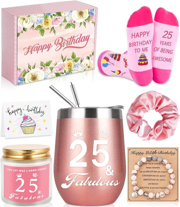25th Birthday Gift Basket for Women – Unique Ideas for Her