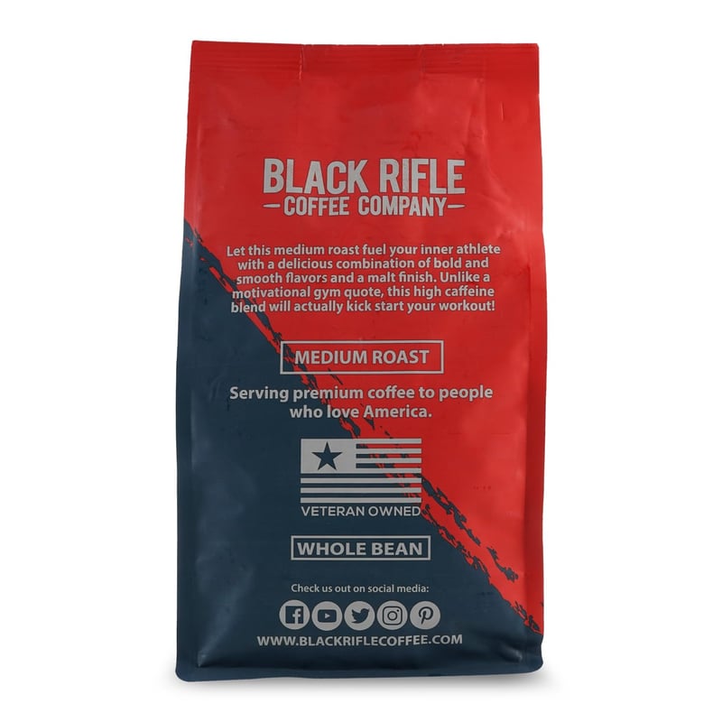 Medium Roast Whole Bean Coffee - Black Rifle Coffee Company, 12 oz