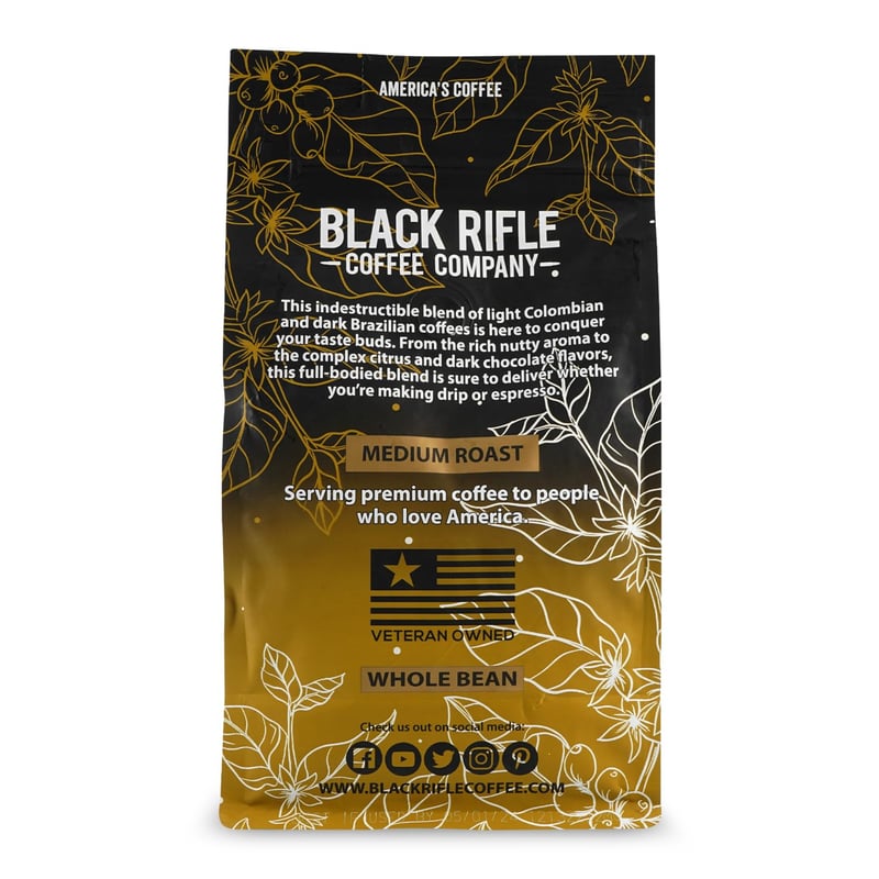 AK-47 Espresso: 100% Arabica Colombian Dark Roast, 12 oz Bag