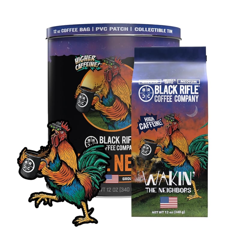 Wakin' the Neighbors Coffee Gift Bundle, 12oz Ground